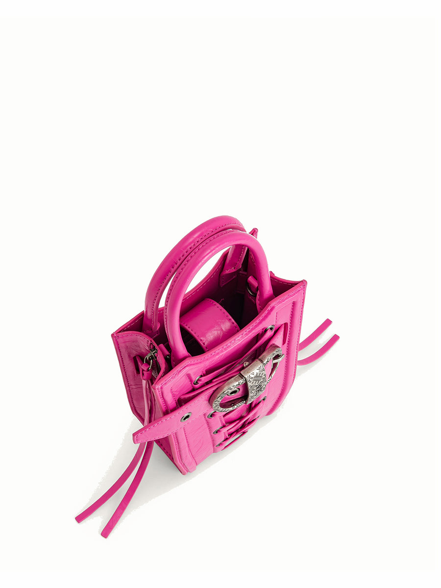 Fei Crushed Straps Phone bright pink
