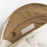 Gyoza bag mediano blanco marfil