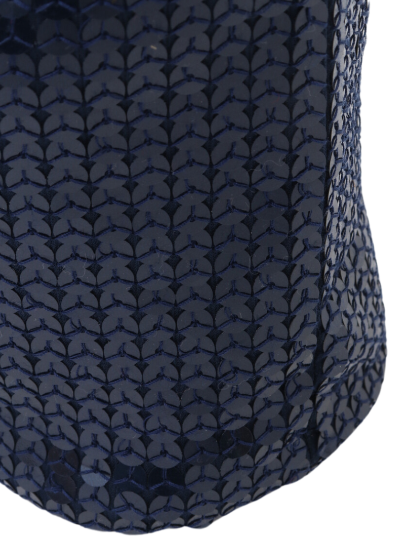 Pouch Closter beads sheeny navy