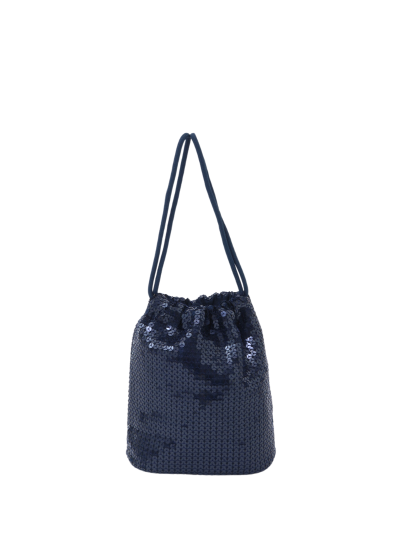 Pouch Closter beads sheeny navy