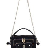 Helena Suede black w gold