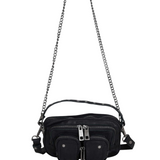 Helena Washed black w. antique silver - Ferent Bags 