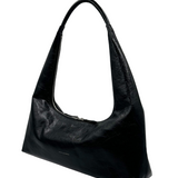 Hobo large black pull up crinkle