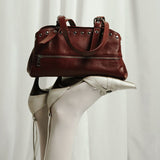 Hazel Studs Mountain bordeaux