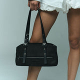 Hazel Scale Suede black