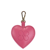 Heart bag charm Silky pink w. gold - Ferent Bags 