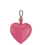 Heart bag charm Silky pink w. gold - Ferent Bags 