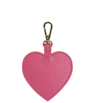 Heart bag charm Silky pink w. gold - Ferent Bags 