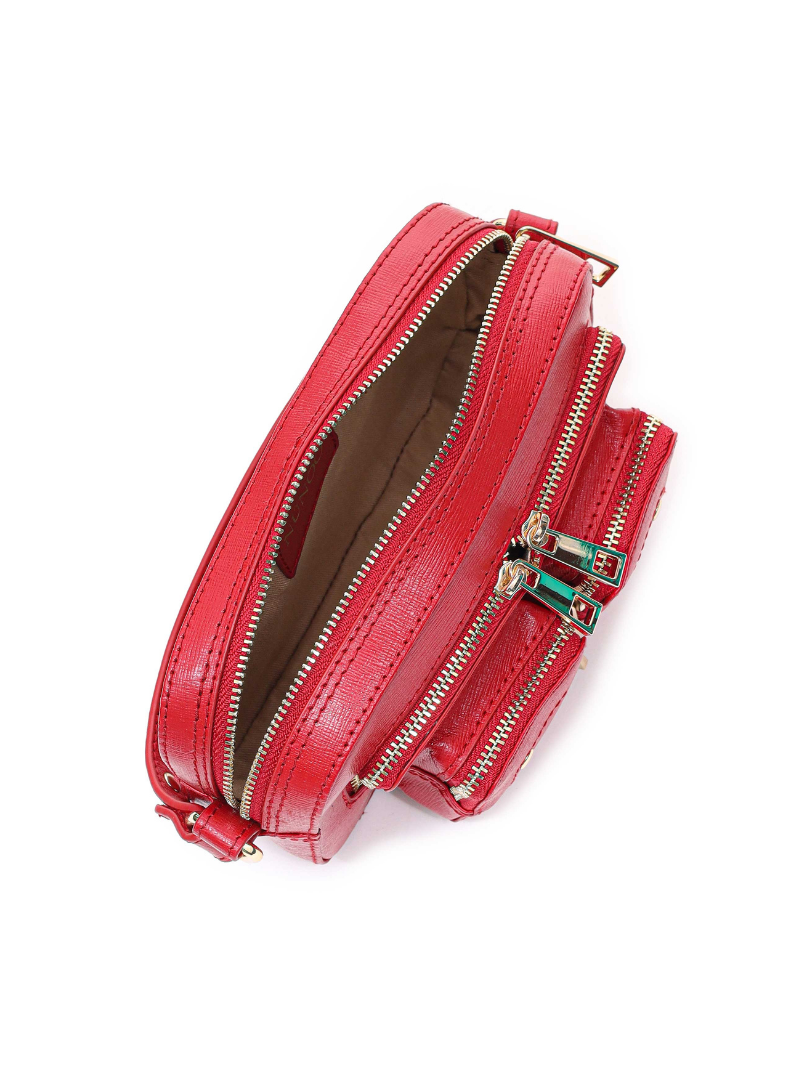 Helena Florence bright red w. gold - Ferent Bags 