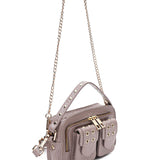 Helena Eyelet New Zealand taupe w. gold