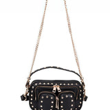 Helena Rivet Pure black w. gold