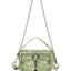 Helena Organic Canvas green w. print - Ferent Bags 