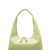 Hobo shoulder light lime glossy plain