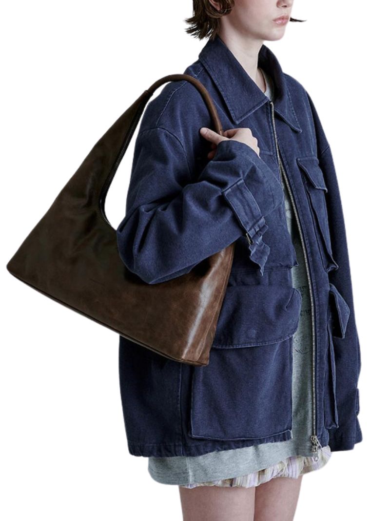 Hobo large washed brown pull up - Ferent Bags 