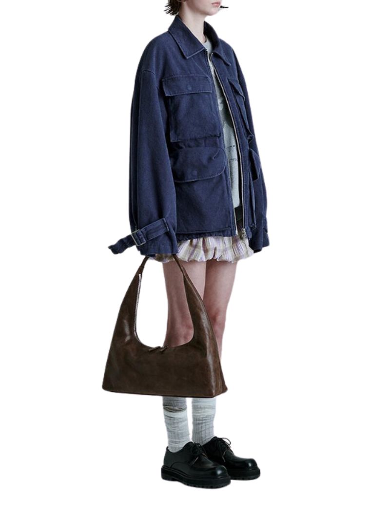 Hobo large washed brown pull up - Ferent Bags 