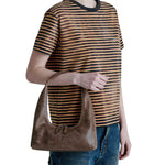 Hobo shoulder washed brown pull up - Ferent Bags 