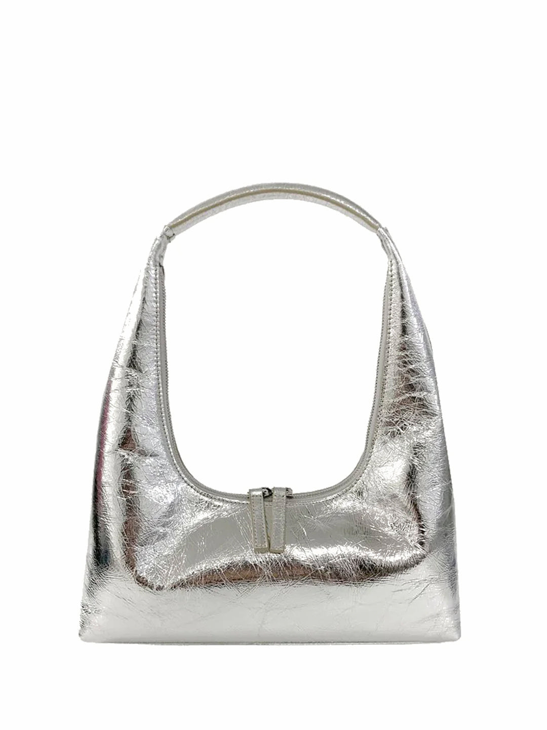 Hobo shoulder silver crinkle - Ferent Bags 