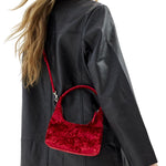 Hobo mini red velvet - Ferent Bags 