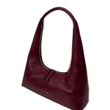 Hobo shoulder wine glossy plain