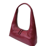 Hobo shoulder wine glossy plain
