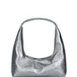 Hobo shoulder metallic grey foiled plain - Ferent Bags 