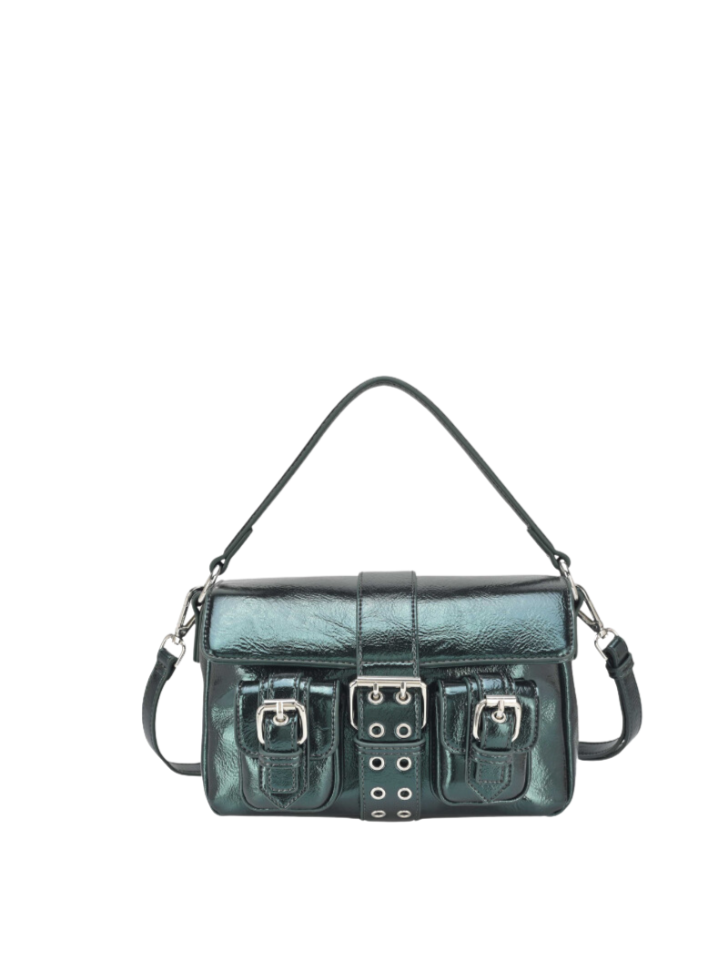 Honey Buckle recycled cool dark green - Ferent Bags 