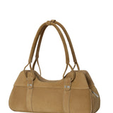 Jane camel suede bag