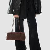 Kimberly Honey mahogany grain nubuck leather