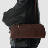 Kimberly Honey mahogany grain nubuck leather