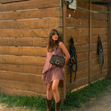 Loa Melted tachuelas brown