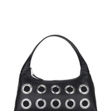 Large Dandy Eyelet soft black