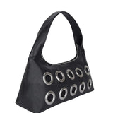 Large Dandy Eyelet soft black