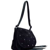 Layla Sweetheart Suede Black