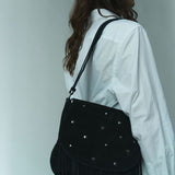 Layla Sweetheart Suede black