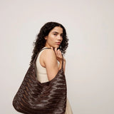 Lucca shoulder bag Isolde dark brown