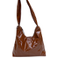 M Crossbody Bag glossy brown - Ferent Bags 