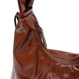 M Crossbody Bag glossy brown