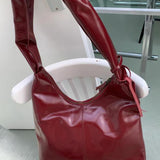 M Crossbody Bag glossy maroon