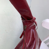 M Crossbody Bag glossy maroon