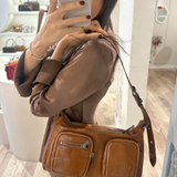 Outpocket Hobo brown crinkle