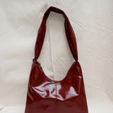 M Crossbody Bag glossy maroon - Ferent Bags 