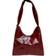 M Crossbody Bag glossy maroon - Ferent Bags 