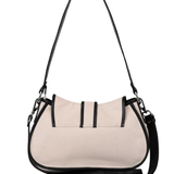 Maria Rivet Canvas Leather Off White