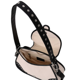 Maria Rivet Canvas Leather off white