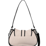 Maria Rivet Canvas Leather off white