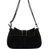 Maria Stitch Suede Black w. gold