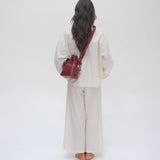 Micro Ona Vegan Leather cherry red