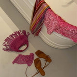 Mini Dandy Braided Fringe Pink - Berg Larsen x Núnoo