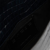 Mini Longa cavolo nero croco embossed leather