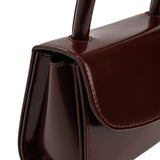 Mini 2.0 honey mahogany semi patent leather